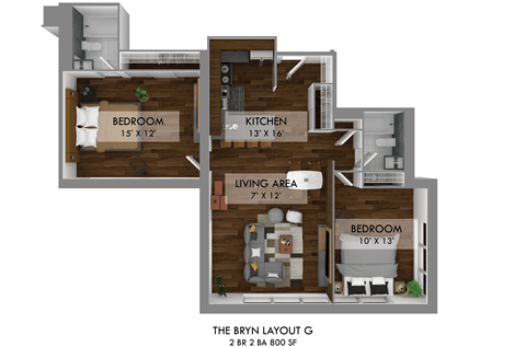 2 bed 2 bath C at The Bryn - 5600 N Sheridan Rd Apartments, Illinois, 60660